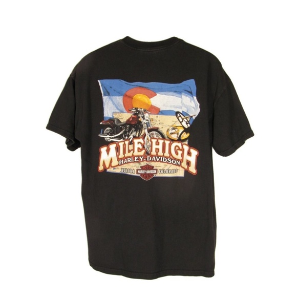 Harley Davidson Colorado >> Mile High Harley Davidson Shirt Xl Black Colorado Harley Davidson Colorado >> Mile High Harley Davidson Shirt Xl Black Colorado